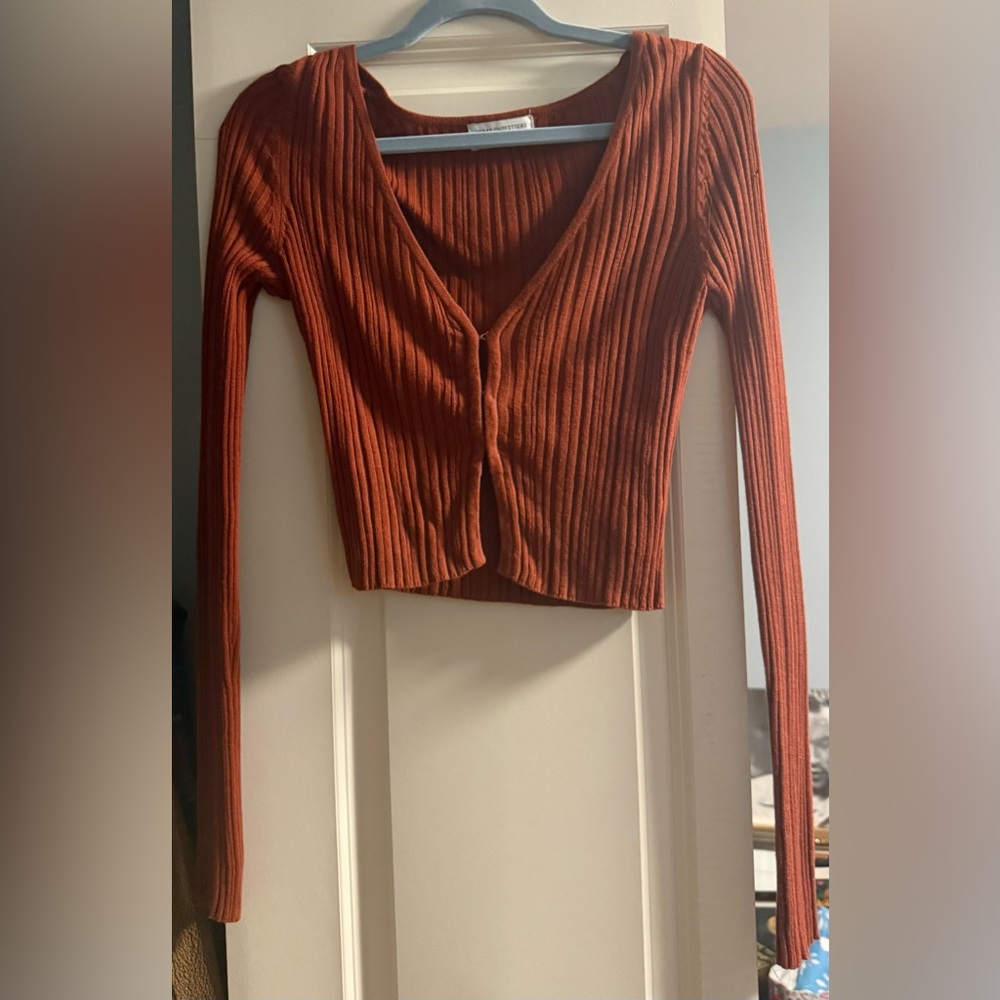 Urban Outfitters Rust Ribbed Knit Top - Picture 5 of 9